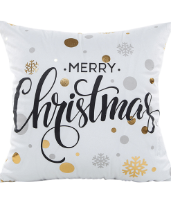 GOLD CHRISTMAS CUSHION COVER 3