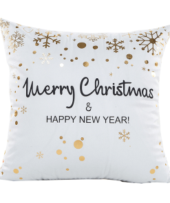 GOLD CHRISTMAS CUSHION COVER 4