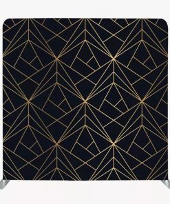 BLACK & GOLD GEO BACKDROP