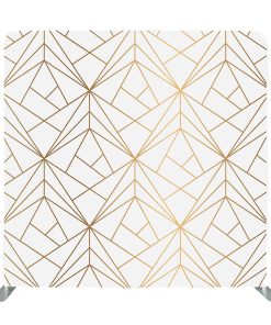WHITE & GOLD GEO BACKDROP